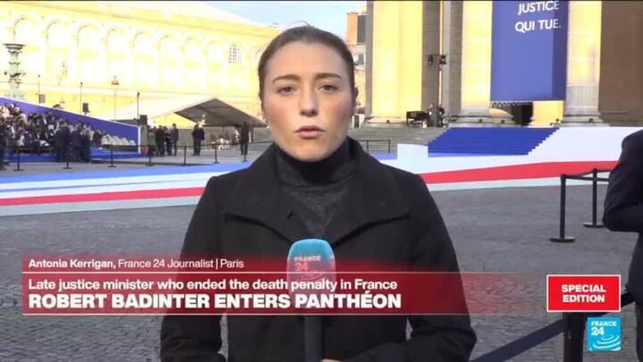 Paris pays homage to late justice minister Robert Badinter as he enters the Panthéon