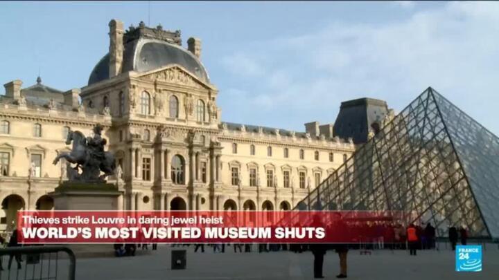 Thieves steal 'priceless' jewels from Paris' Louvre and flee on motorbikes