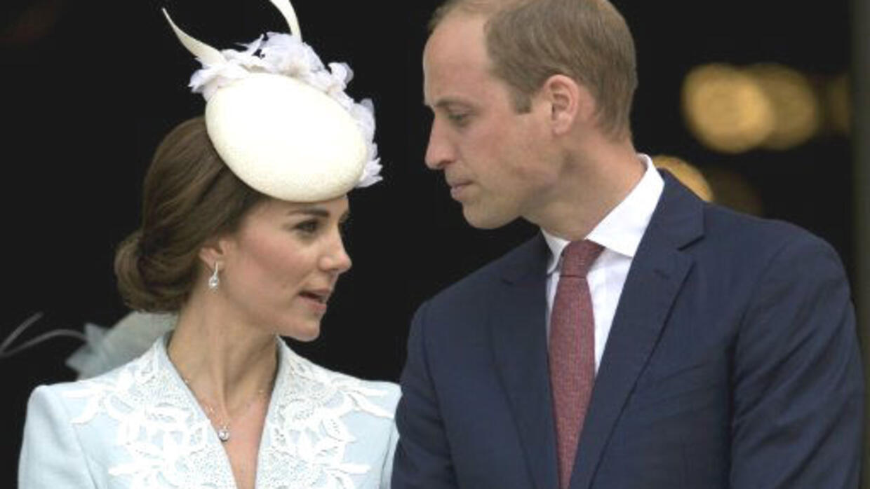 Britain's Prince William and wife Kate expecting third child