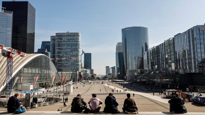 The Paris business district La Défense has seen a drop in employees working on site in the wake of Covid-19 lockdowns.