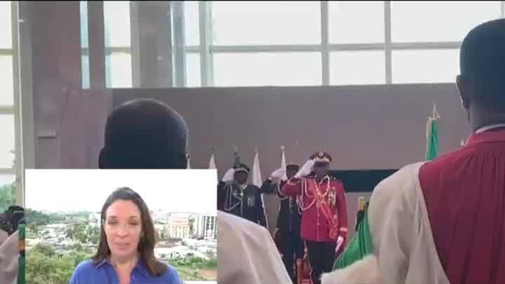 Gabon coup d'État: Military leader sworn in as transitional head of state