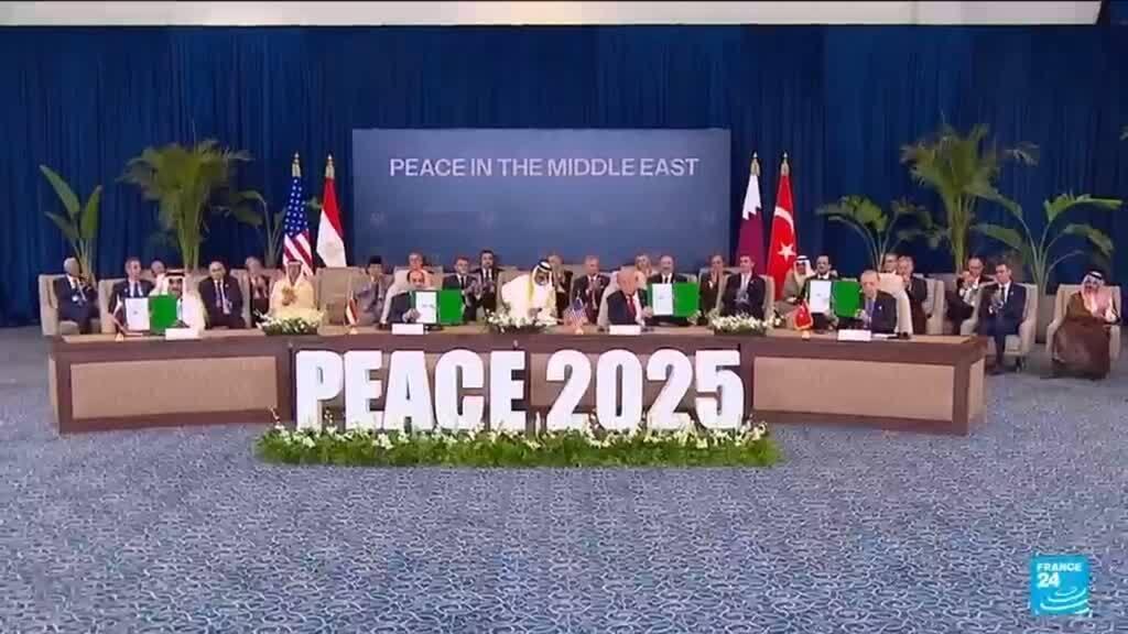 World leaders sign US-brokered Gaza peace deal in Egypt