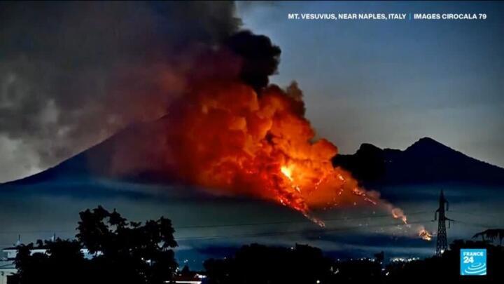 Italy's Mount Vesuvius closed to tourists as wildfire rages