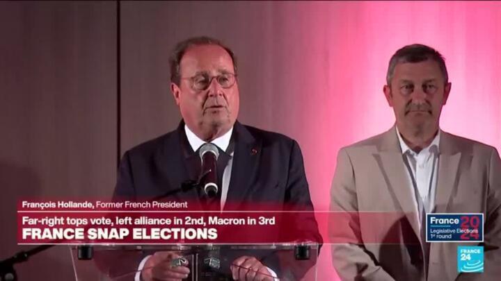 Former President François Hollande warns against ‘far right climbing the steps to power’