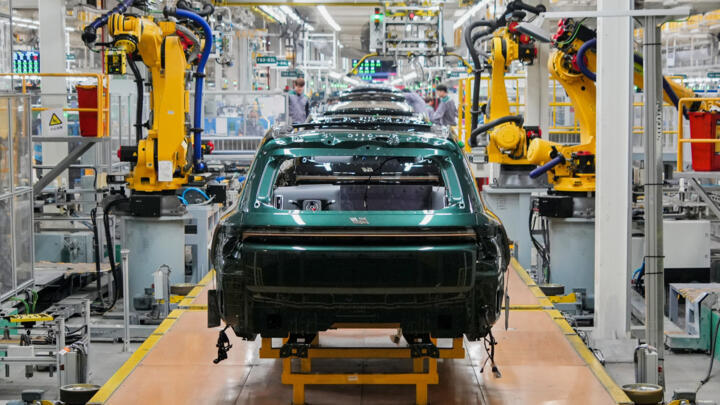 Macron says the European car industry is particularly vulnerable to Chinese competition.