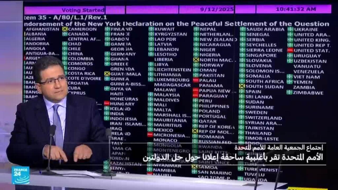 ما مضمون إعلان "نيويورك" بشأن حل الدولتين؟
