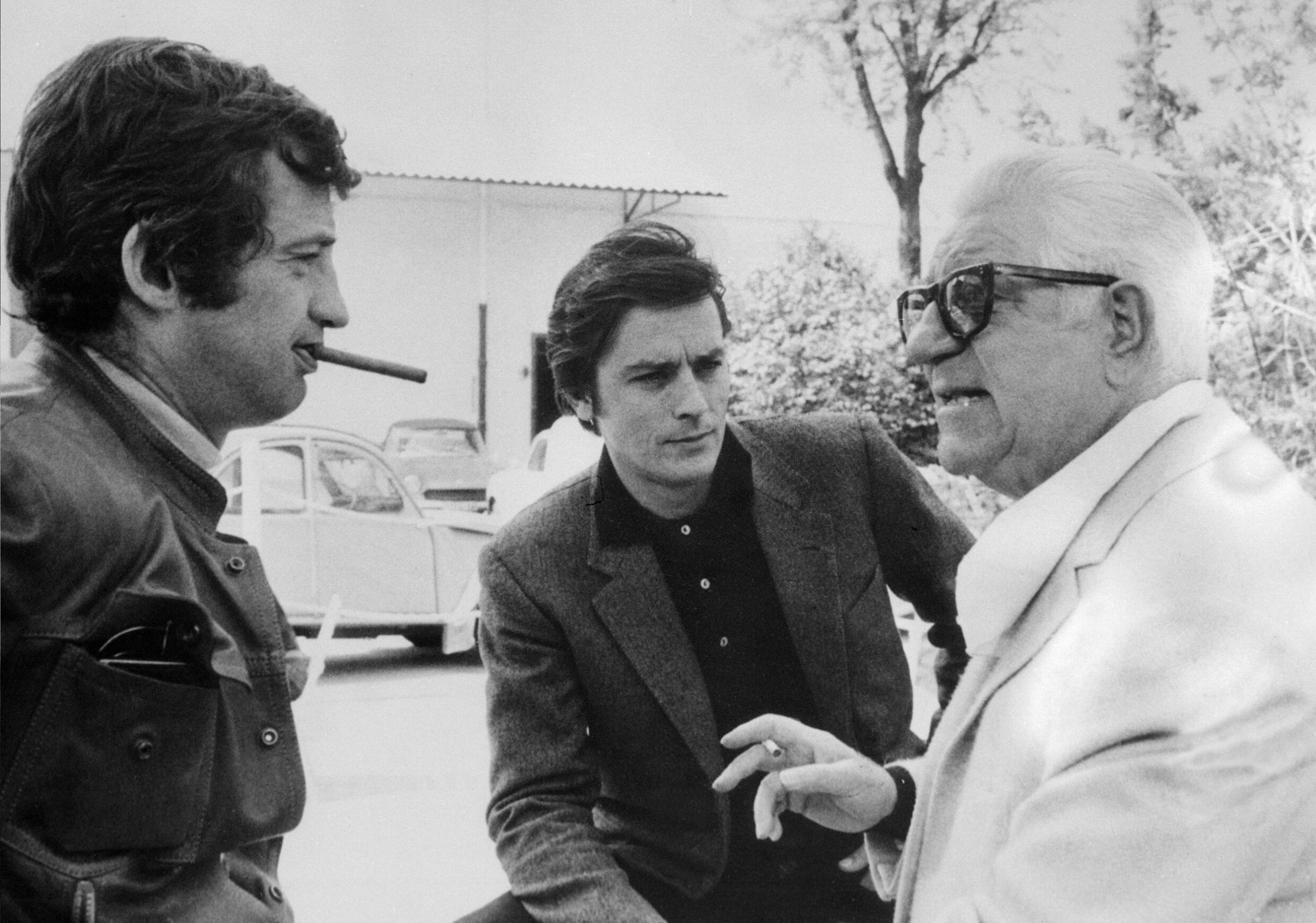 Avec Jean-Paul Belmondo et Jean Gabin. (AFP, photo non datée)  
