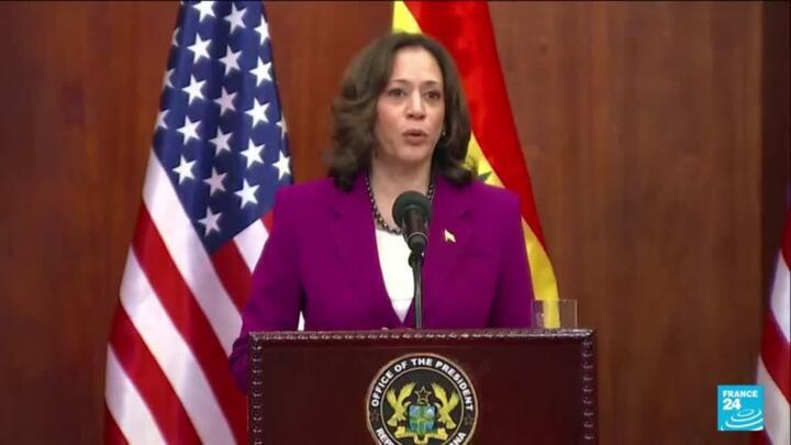 Kamala Harris starts Africa tour, meets with Ghana President, annouces aid package