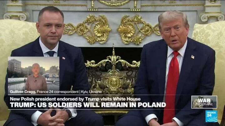 Trump meets with Poland's new nationalist president in Washington