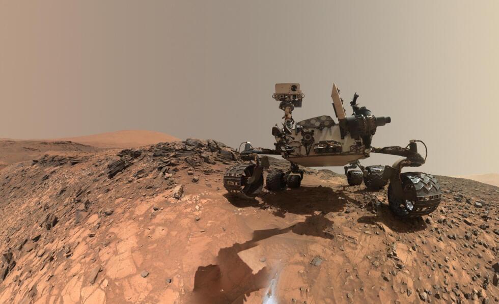 Le rover Curiosity sur Mars, dans une photo distribuée par la Nasa le 7 juin 2018.