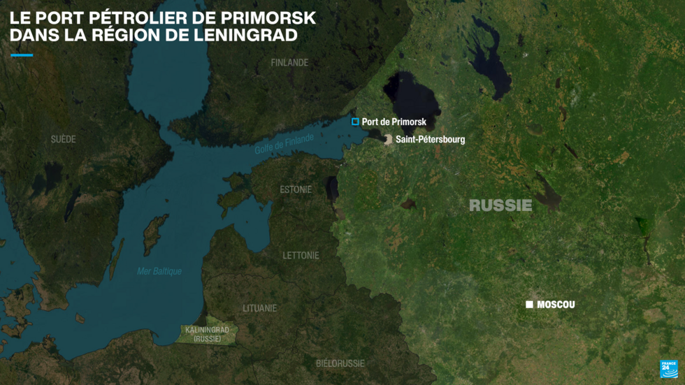 Le port russe de Primorsk est un débouché important pour les exportations de brut en mer Baltique.