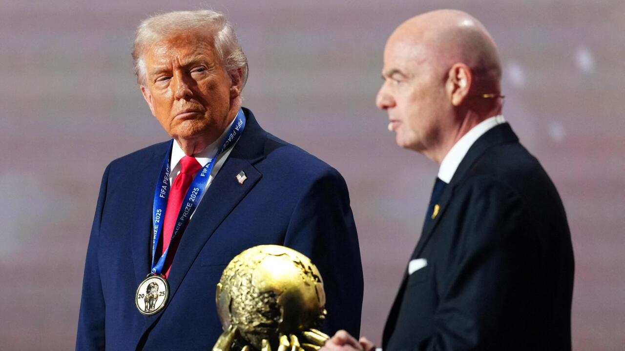 Donald Trump awarded first FIFA 'peace prize' at football World Cup draw