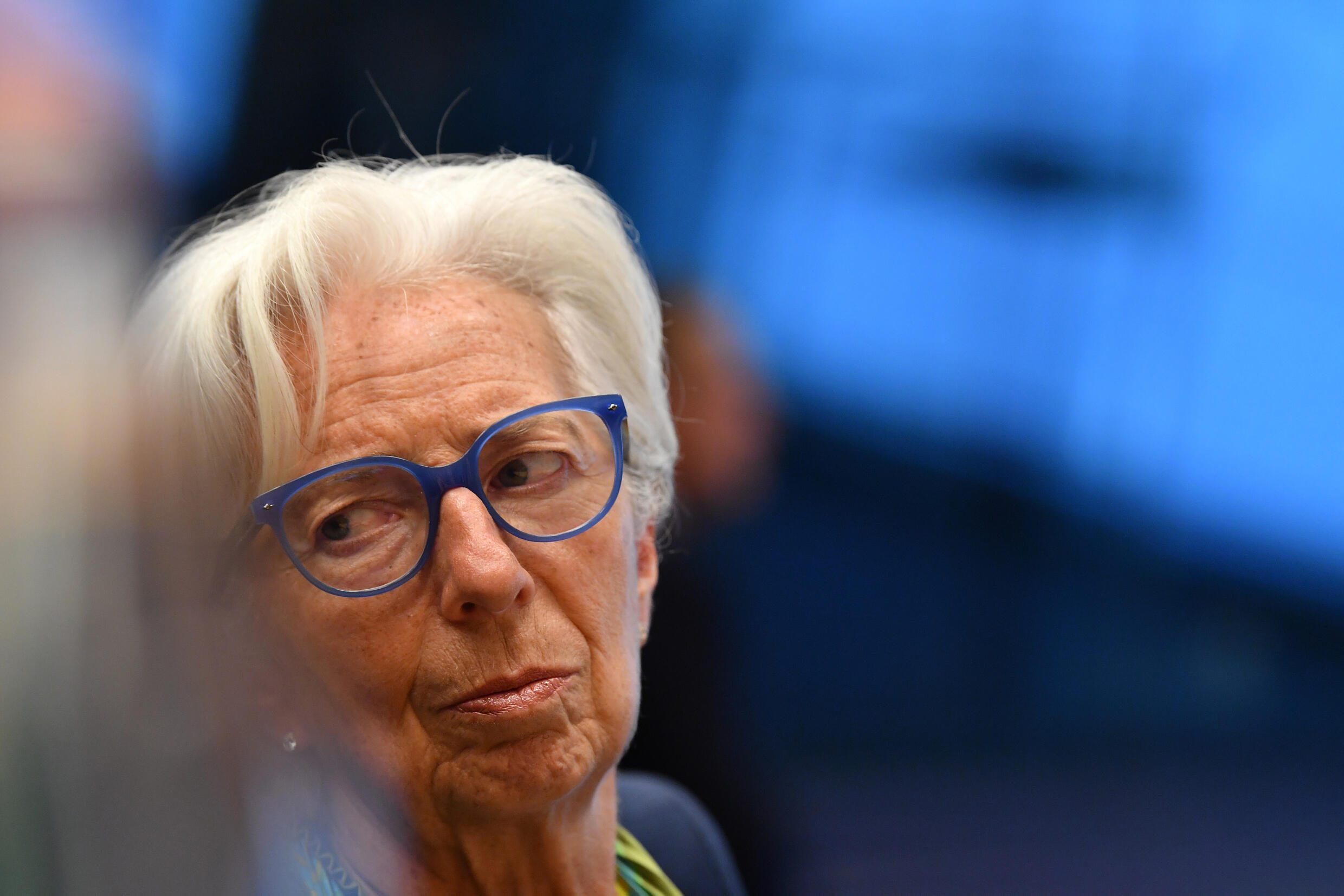EZB-Präsidentin Christine Lagarde beim Eurozone Meeting in Luxemburg am 16. Juni 2022