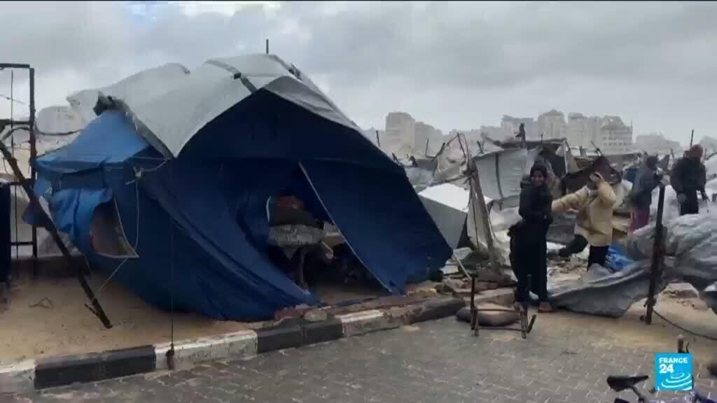 Gaza : une nouvelle tempête dévaste les camps de fortune