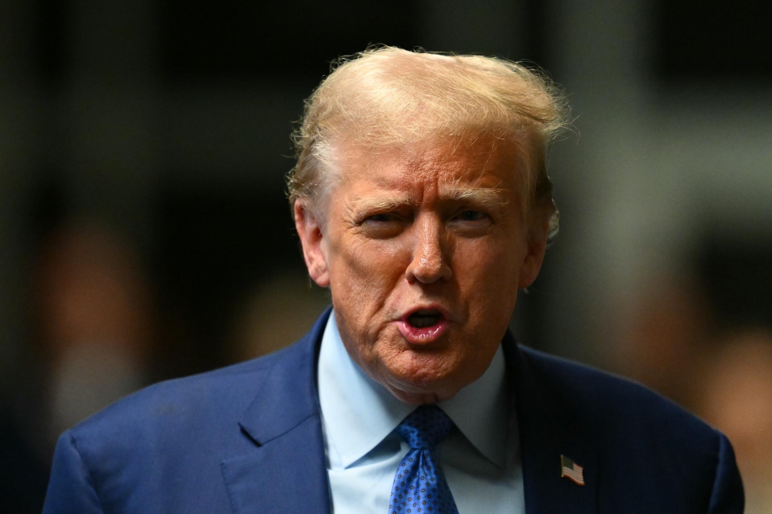 L'ancien président Donald Trump au tribunal de Manhattan, à New York, le 9 mai 2024