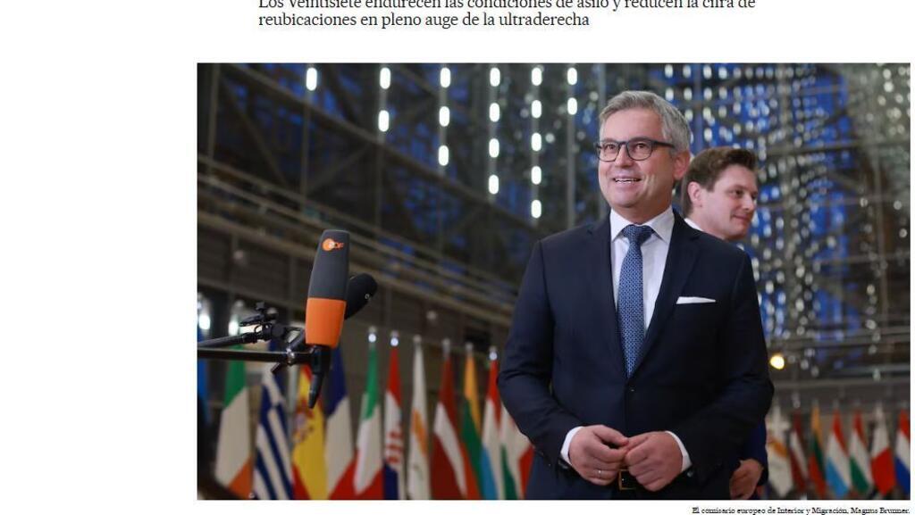 "Face à la montée de l'extrême-droite, l'UE durcit sa politique migratoire"