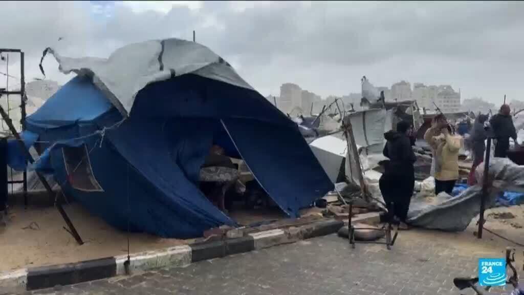 Gaza : les camps affectés par des conditions climatiques difficiles