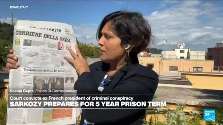 How Italian papers react to Sarkozy's prison sentence