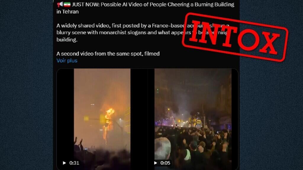 Accusations de diffusion de vidéo créée par IA, faible participation… les intox sur les manifestations en Iran