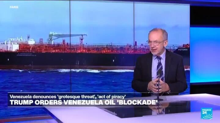 Trump orders 'blockade' of sanctioned oil tankers leaving, entering Venezuela