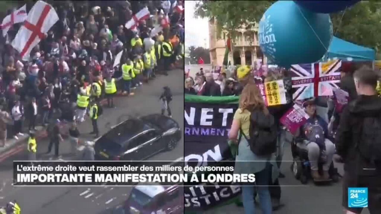 Londres : rassemblement de l'extrême droite pour la "liberté d'expression"