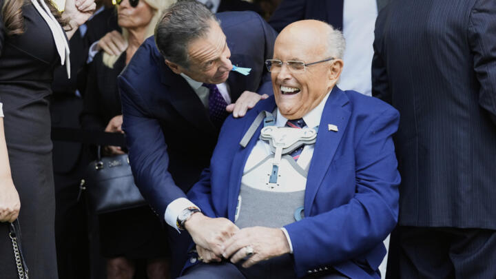 Former New York City mayor Rudy Giuliani photographed during a ceremony commemorating the anniversary of the 9-11 terror attacks in New York, Thursday, September 11, 2025.