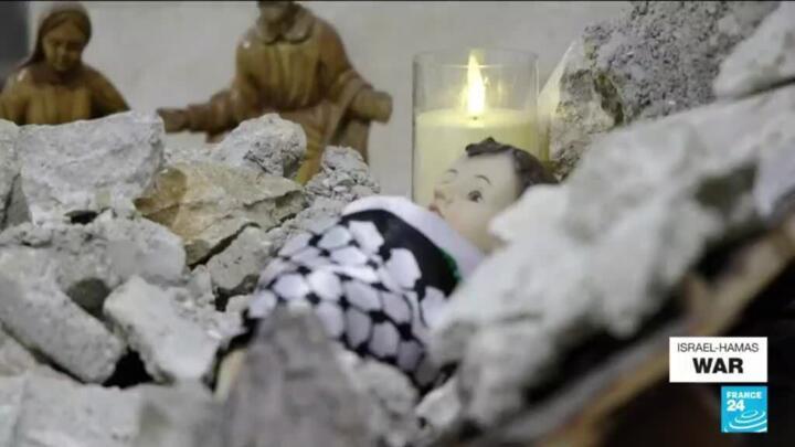 ‘Christ in the rubble’: Christmas muted as Bethlehem grieves for Gaza