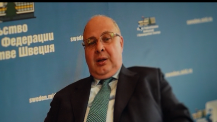 Russia's Ambassador to Sweden, Sergey Belyaev.