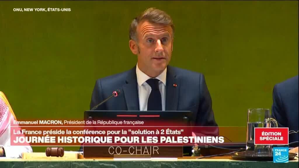 REPLAY - La France reconnaît l'État de Palestine : le discours d'Emmanuel Macron à l'ONU