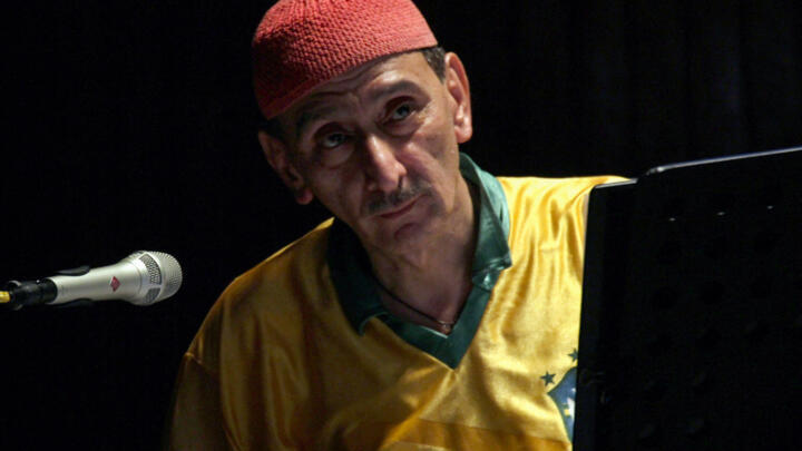 File photo of Lebanese musician and composer Ziad Rahbani taken during a concert titled "For Gaza" in the southern Lebanese city of Sidon on October 9, 2014.