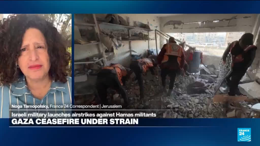 Alto el fuego bajo presión en Gaza: el ejército israelí lanza un ataque aéreo contra militantes de Hamás