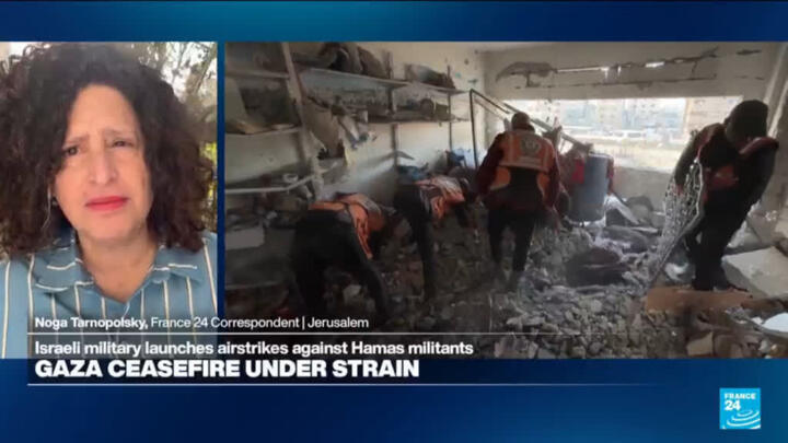 Gaza ceasefire under strain: Israeli military launches airstrikes against Hamas militants