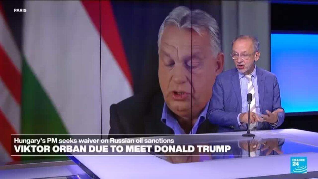 Hungarian leader visits White House to seek waiver on Russian oil sanctions
