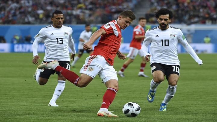 Russia on verge of last 16 after defeating Salah's Egypt 3-1