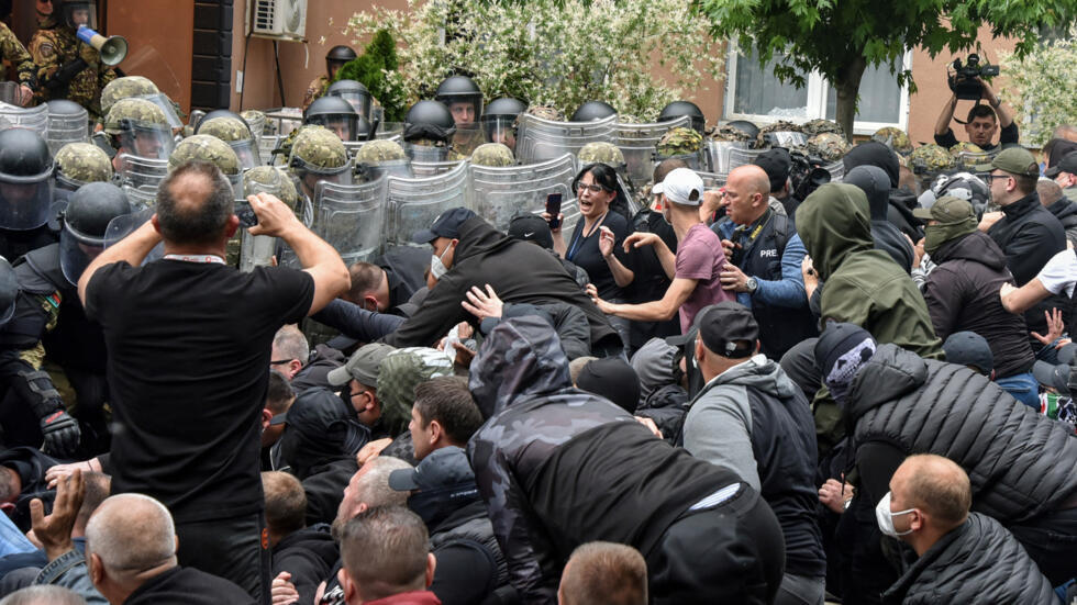 NATO peacekeepers injured in clashes with ethnic Serb protesters in Kosovo