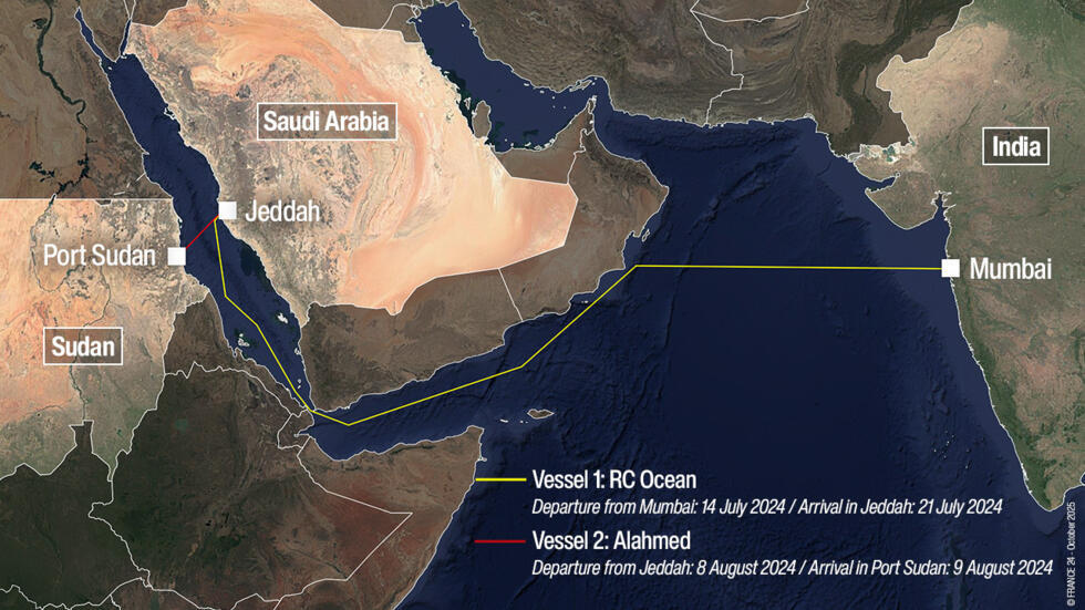 Thanks to data provided by MarineTraffic, a website that tracks ships and analyses maritime data, as well as exchanges with the companies that transported the barrels, we were able to trace their path