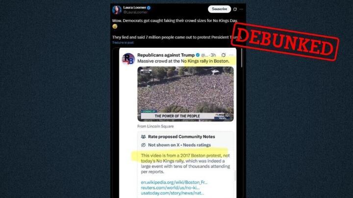 Contrary to the claim made in this Community Note published on October 18, 2025, this video of an anti-Trump protest in Boston was actually filmed that day.