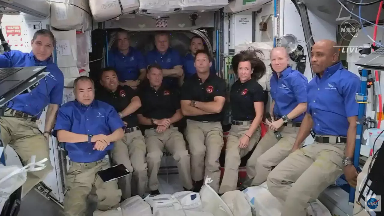 Spacex S Crew Dragon Astronauts Arrive On Board The International Space Station