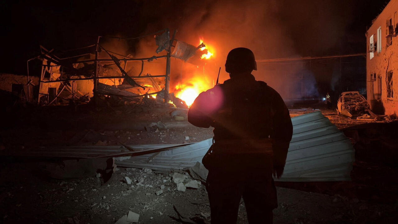 Russia bombards Ukraine with drones and missiles, Polish forces on alert