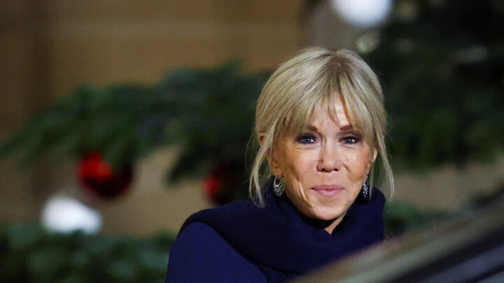 Brigitte Macron, wife of French President Emmanuel Macron at the Élysée Palace, in Paris on December 8, 2025. 