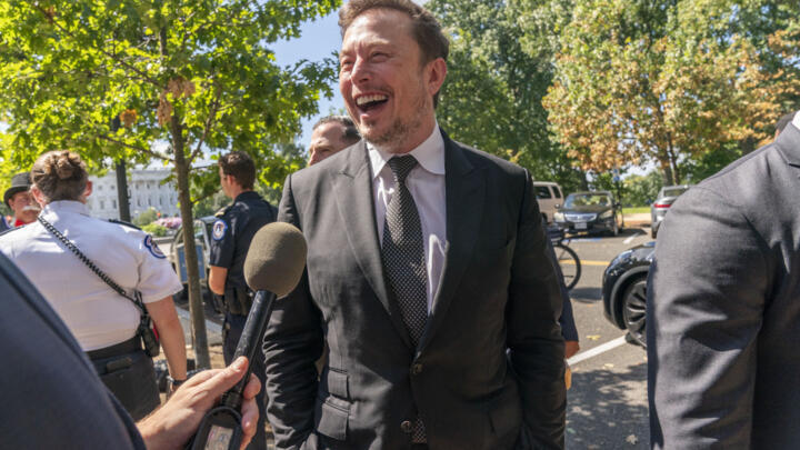 Elon Musk, CEO of X, on Capitol Hill in Washington, Wednesday, Sept. 13, 2023.