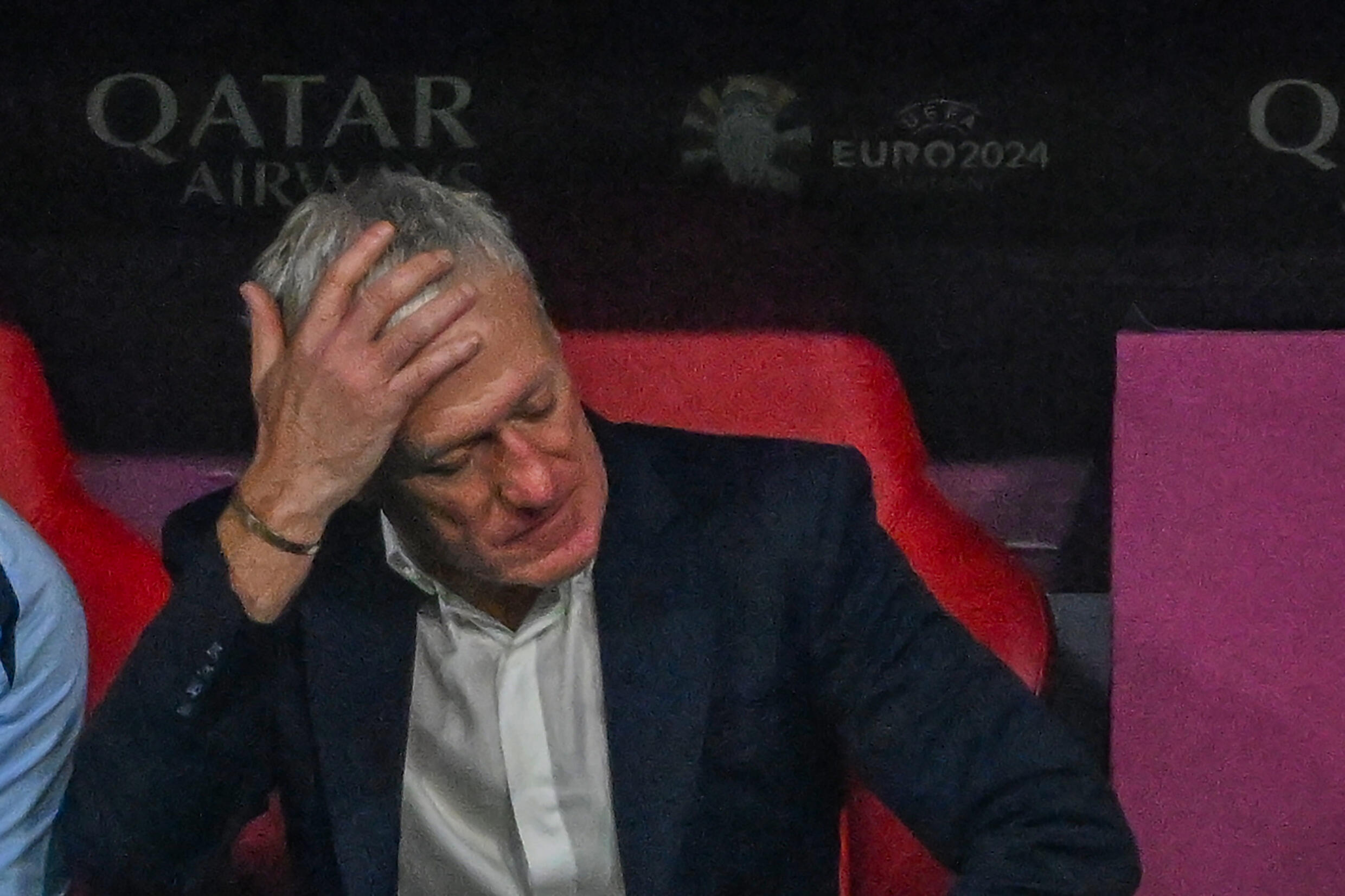 Le sélectionneur de l'équipe de France Didier Deschamps lors de la demi-finale de l'Euro-2024 jouée contre l'Espagne à la Munich Football Arena le 9 juillet 2024.