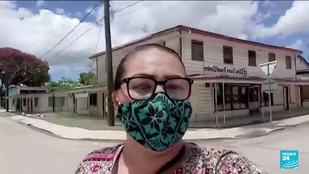 Streets of tsunami-hit Tonga empty on first day of Covid lockdown