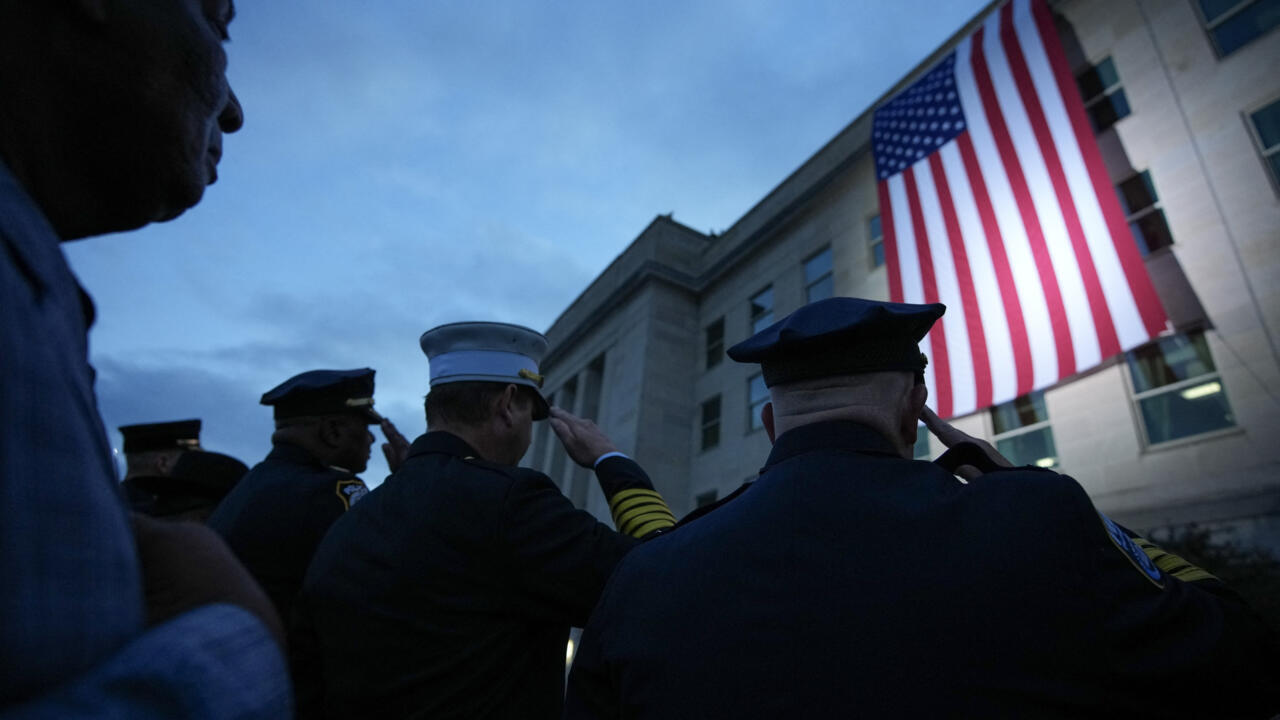 Trump arrives at the Pentagon for 9/11 memorial speech