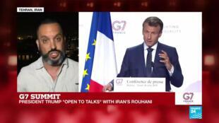 Macron Pushes For Summit Between Us Iranian Presidents In G7 Speech