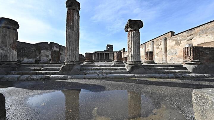 A general view of a still intact slaves room after it was discovered at the villa of Civita Giuliana in Pompeii, November 6, 2021.