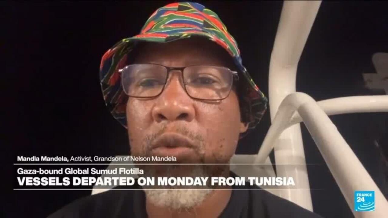 'Our struggle is intertwined with the Palestinians' struggle', Mandela's grandson says