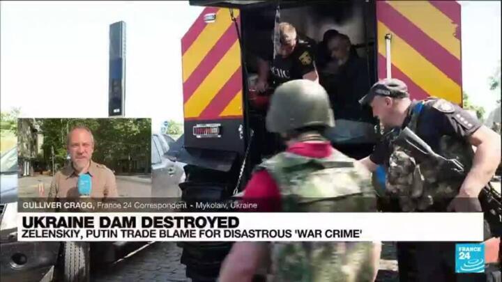 Ukraine wary of floating mines, disease spreading after Kakhovka dam collapse