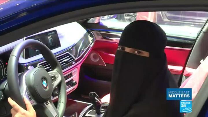 Saudi Women get behind the wheel at Riyadh car show