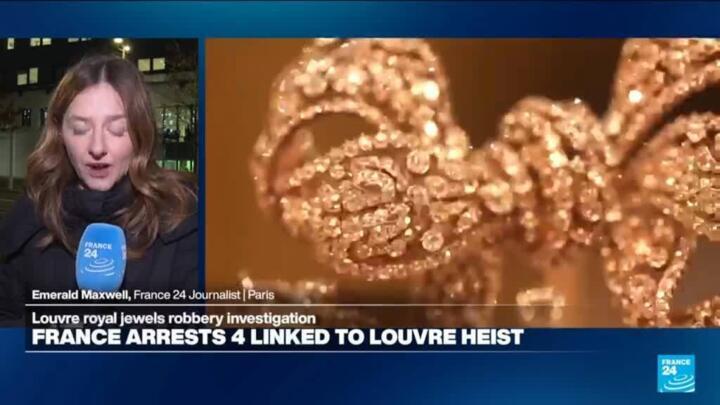 Four more arrested in €88 million Louvre jewel heist, Paris prosecutor says